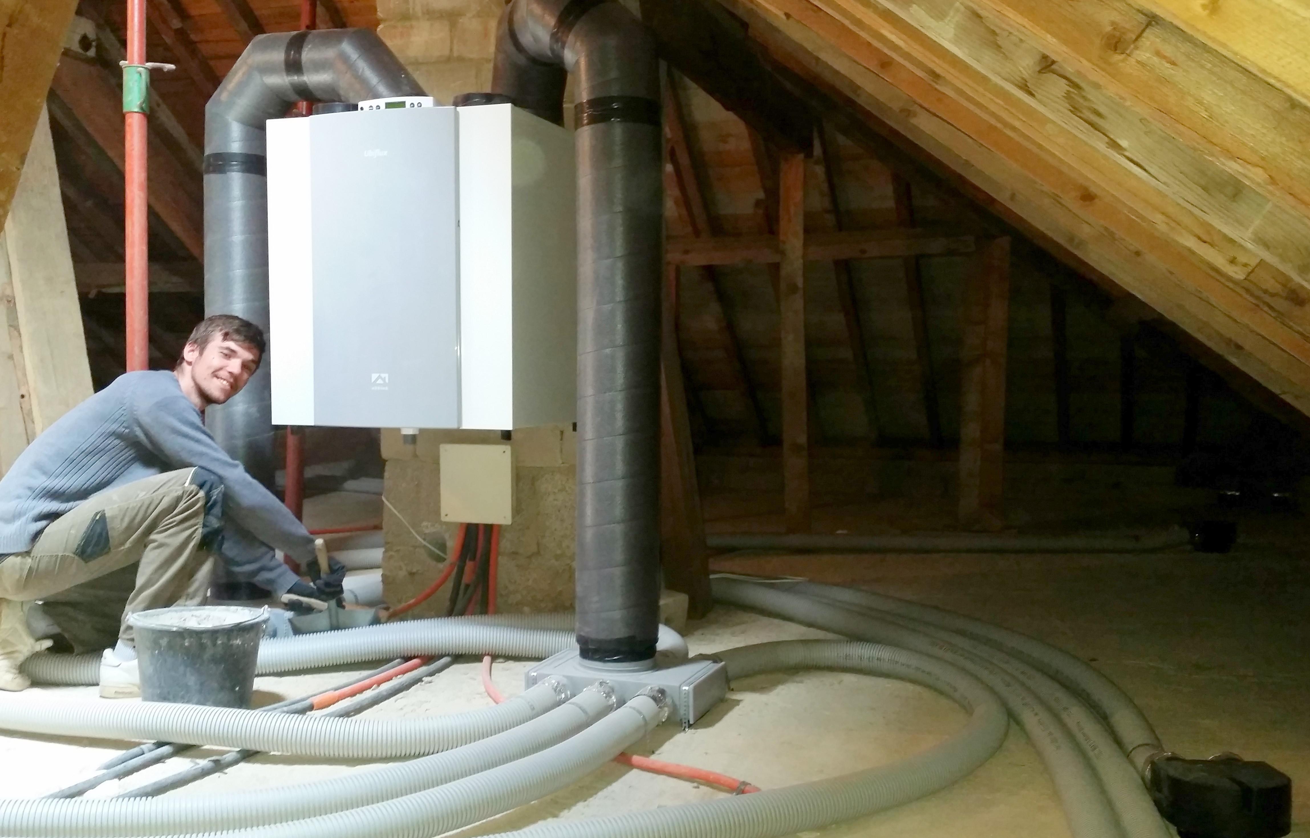 image de INSTALLATION VENTILATION DOUBLE FLUX N°1